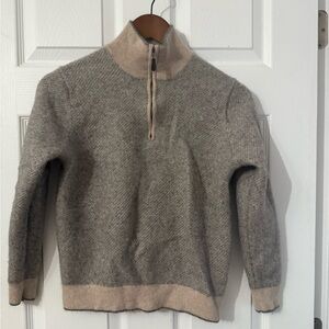 Kinross cashmere men’s sweater 1/4 zipper size M